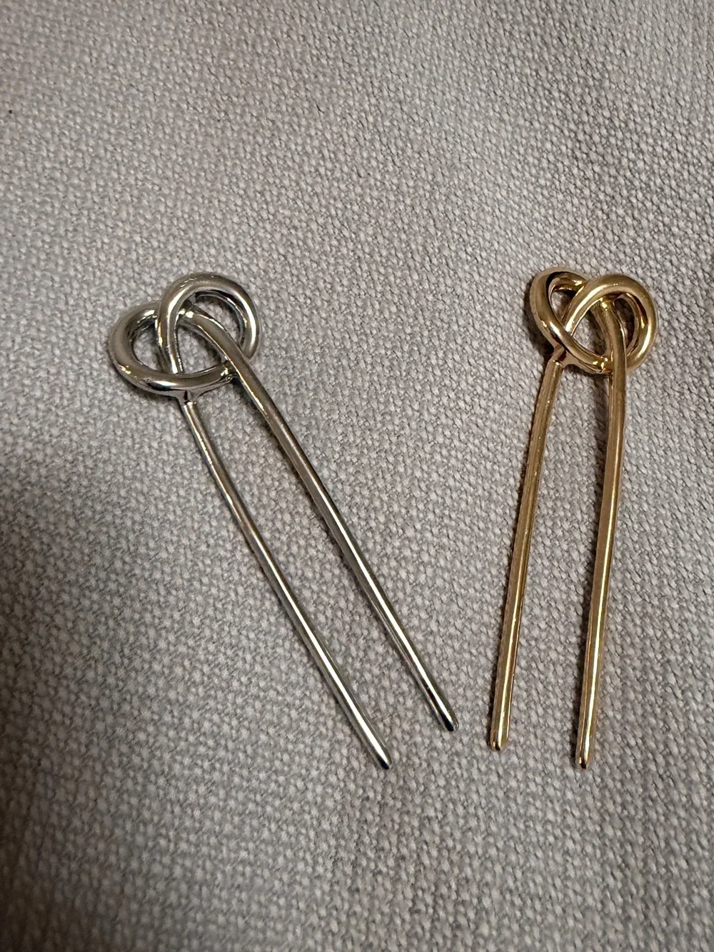 Set of 2 Metal Hair Pins